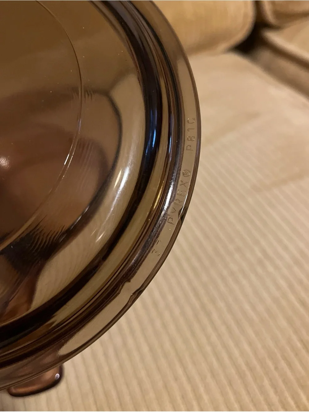 Visions Corning Ware Pyrex Glass .5L Sauce Pan Cookware Brown Amber & Lid P81C
